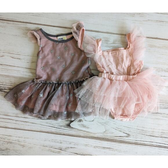 Toddler Girls Tulle Tutu Dress and Romer sz 12 M - Picture 1 of 4